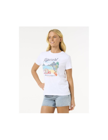 Koszulka rip curl crystal standard tee biały