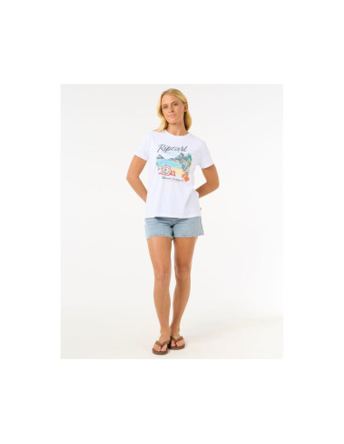 Koszulka rip curl crystal standard tee biały