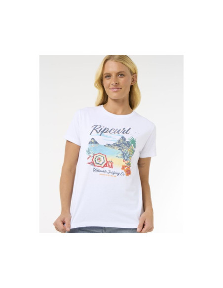 Koszulka rip curl crystal standard tee biały