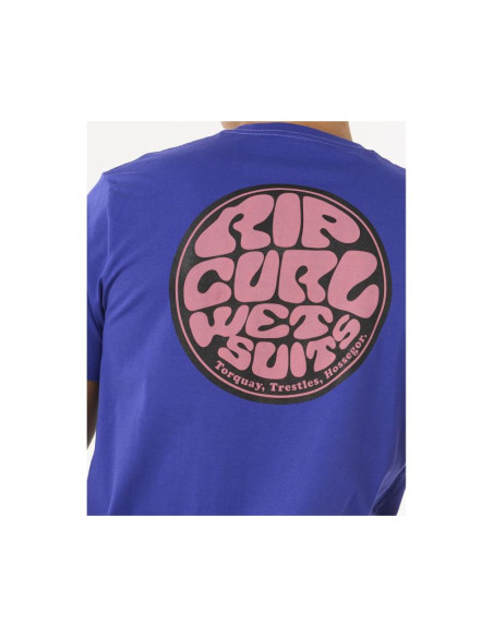 Koszulka rip curl wettie passage icon tee turkusowy