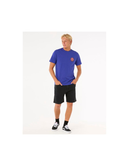 Koszulka rip curl wettie passage icon tee turkusowy