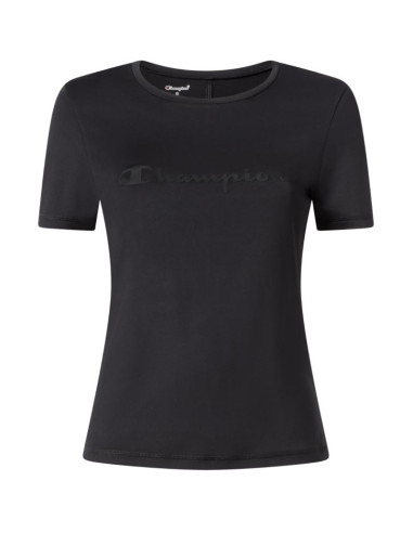 Koszulka damska champion crewneck t-shirt czarna 118511 kk001