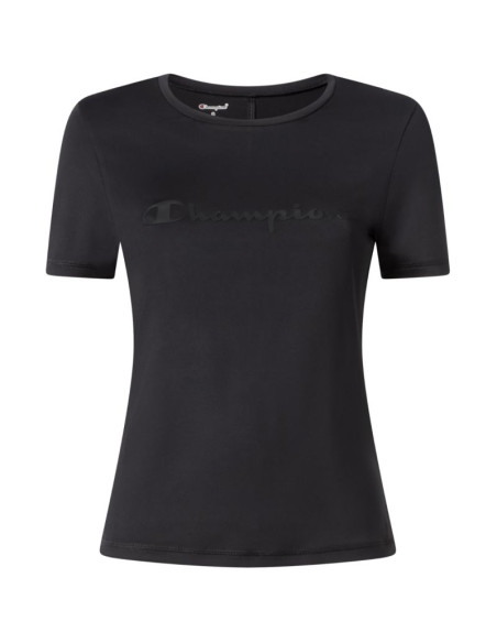 Koszulka damska champion crewneck t-shirt czarna 118511 kk001