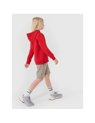 Chłopięca bluza dresowa z kapturem rozpinana 4f 4fjwss25tswsm1851-62s