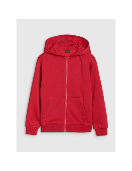 Chłopięca bluza dresowa z kapturem rozpinana 4f 4fjwss25tswsm1851-62s