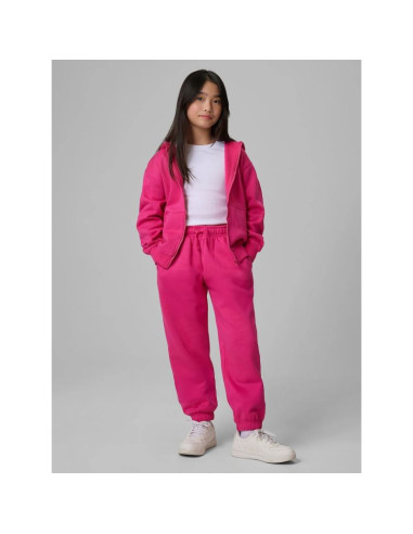 Bluza dresowa loose z kapturem dziewczęca 4f 4fjrss26tswsf2715-54s