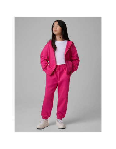 Bluza dresowa loose z kapturem dziewczęca 4f 4fjrss26tswsf2715-54s
