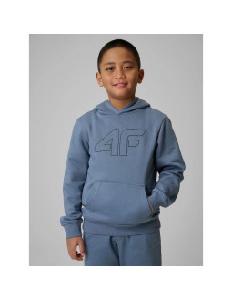 Bluza dresowa regular z kapturem chłopięca 4f 4fjrss26tswsm2748-32s