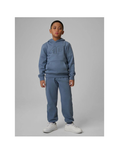 Bluza dresowa regular z kapturem chłopięca 4f 4fjrss26tswsm2748-32s