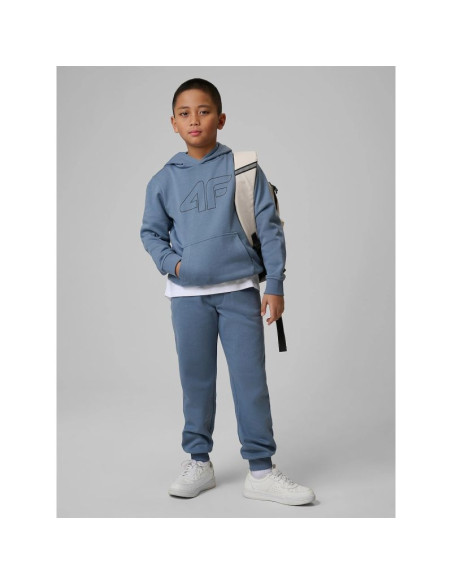 Bluza dresowa regular z kapturem chłopięca 4f 4fjrss26tswsm2748-32s