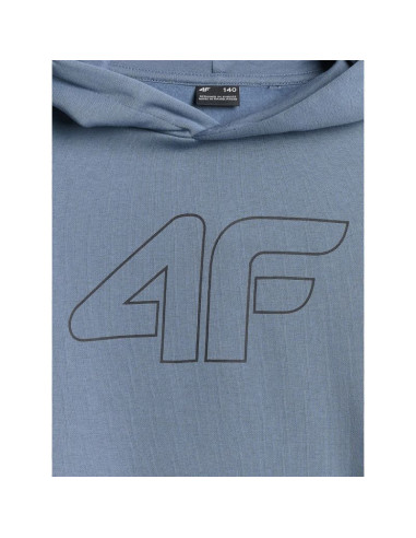 Bluza dresowa regular z kapturem chłopięca 4f 4fjrss26tswsm2748-32s