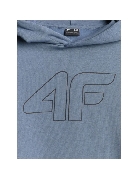 Bluza dresowa regular z kapturem chłopięca 4f 4fjrss26tswsm2748-32s