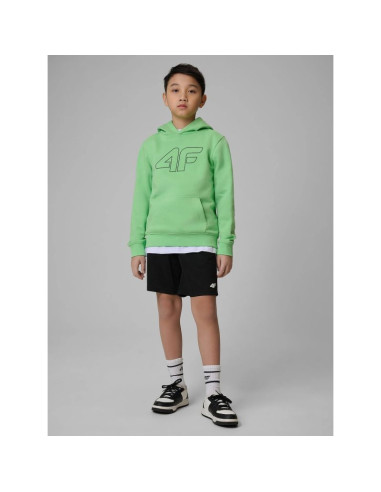 Bluza dresowa regular z kapturem chłopięca 4f 4fjrss26tswsm2748-41s