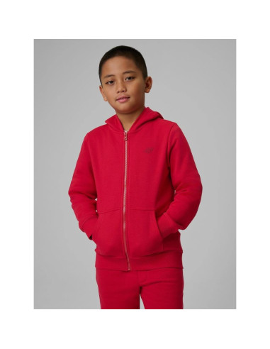 Bluza dresowa regular z kapturem chłopięca 4f 4fjrss26tswsm2749-62s