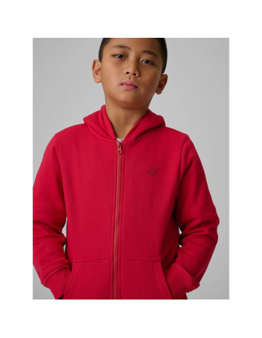 Bluza dresowa regular z kapturem chłopięca 4f 4fjrss26tswsm2749-62s