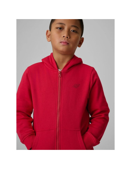 Bluza dresowa regular z kapturem chłopięca 4f 4fjrss26tswsm2749-62s