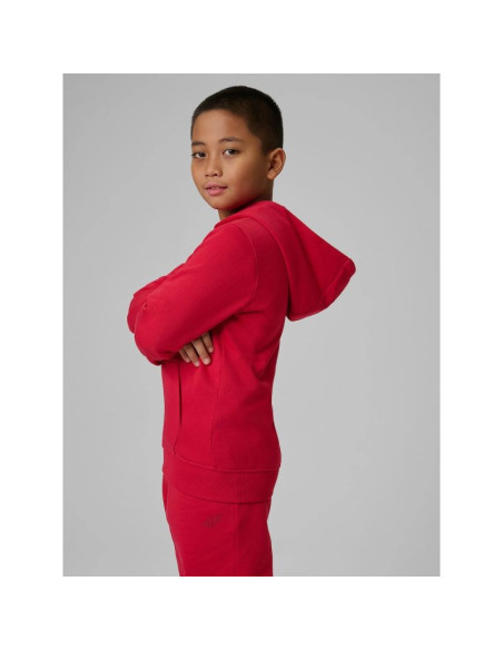 Bluza dresowa regular z kapturem chłopięca 4f 4fjrss26tswsm2749-62s