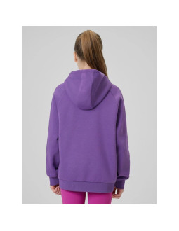 Bluza dresowa loose z kapturem dziewczęca 4f 4fjrss26tswsf3040-50s 2