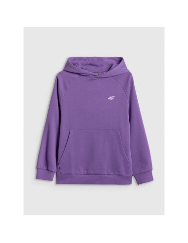 Bluza dresowa loose z kapturem dziewczęca 4f 4fjrss26tswsf3040-50s