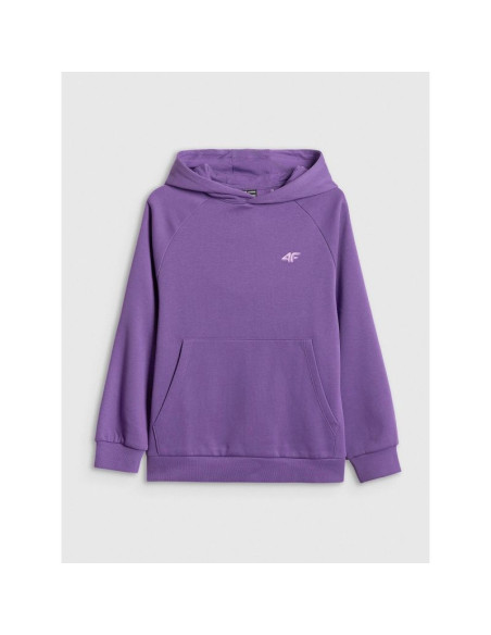 Bluza dresowa loose z kapturem dziewczęca 4f 4fjrss26tswsf3040-50s
