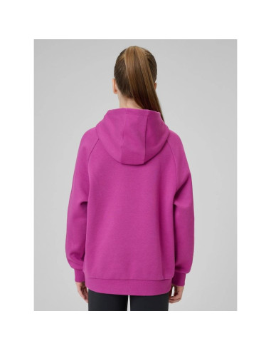 Bluza dresowa loose z kapturem dziewczęca 4f 4fjrss26tswsf3040-53s