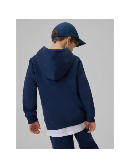 Bluza dresowa regular z kapturem chłopięca 4f 4fjrss26tswsm2637-31s