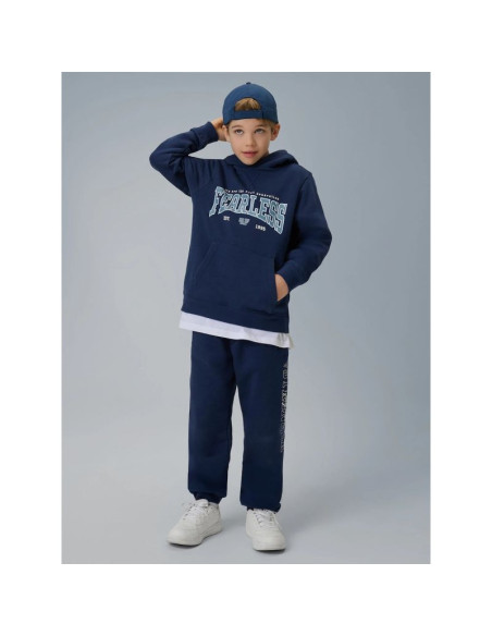 Bluza dresowa regular z kapturem chłopięca 4f 4fjrss26tswsm2637-31s