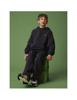 Bluza dresowa loose z kapturem chłopięca 4f 4fjrss26tswsm2828-22s