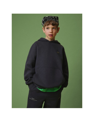 Bluza dresowa loose z kapturem chłopięca 4f 4fjrss26tswsm2828-22s