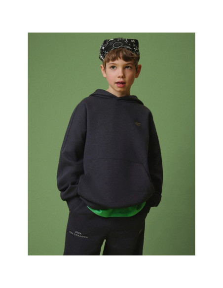 Bluza dresowa loose z kapturem chłopięca 4f 4fjrss26tswsm2828-22s