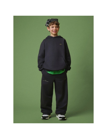Bluza dresowa loose z kapturem chłopięca 4f 4fjrss26tswsm2828-22s