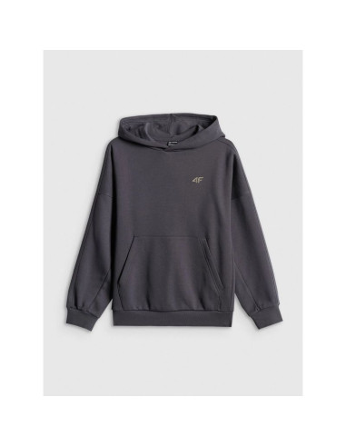 Bluza dresowa loose z kapturem chłopięca 4f 4fjrss26tswsm2828-22s