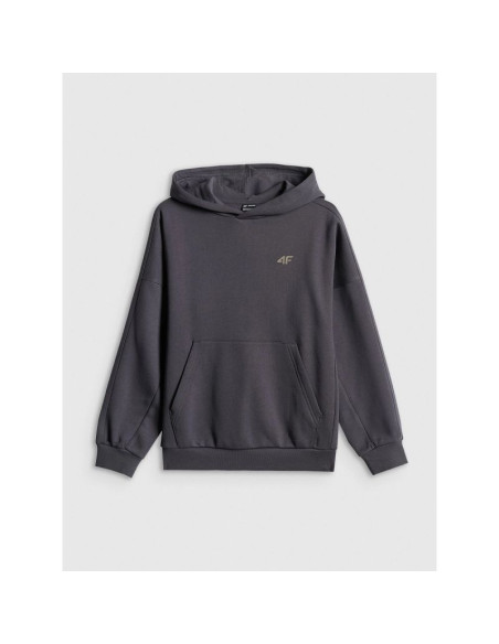 Bluza dresowa loose z kapturem chłopięca 4f 4fjrss26tswsm2828-22s