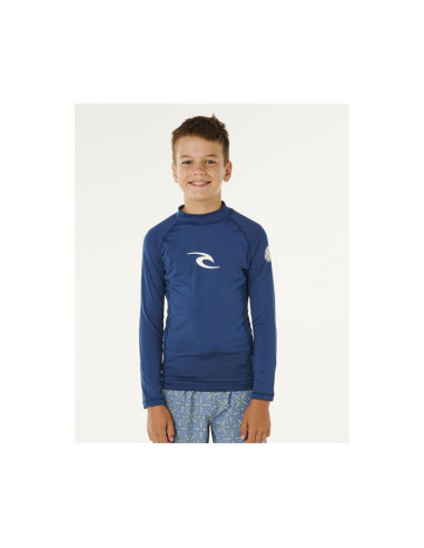 Lycra chłopięca rip curl waves upf l/s-boy niebieska