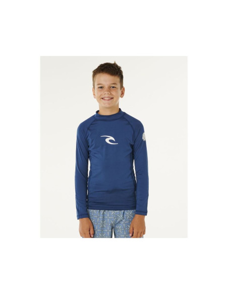 Lycra chłopięca rip curl waves upf l/s-boy niebieska