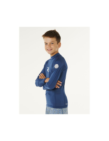 Lycra chłopięca rip curl waves upf l/s-boy niebieska
