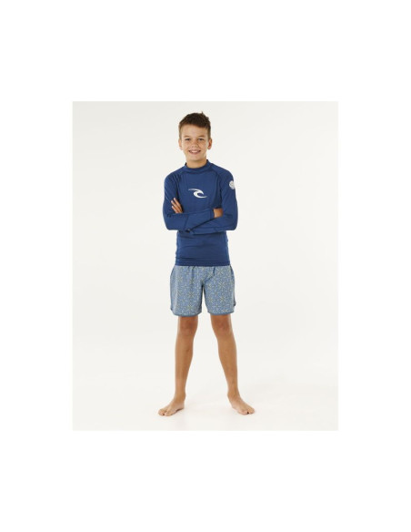 Lycra chłopięca rip curl waves upf l/s-boy niebieska