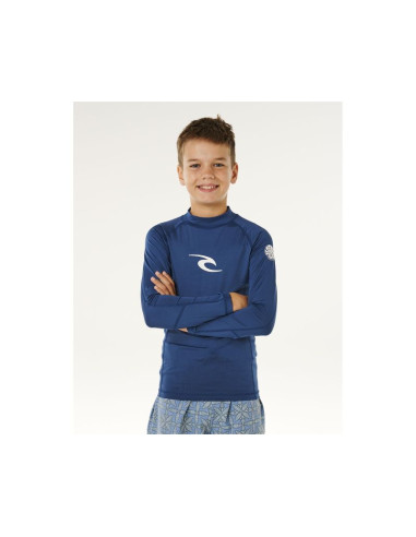 Lycra chłopięca rip curl waves upf l/s-boy niebieska