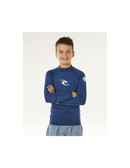 Lycra chłopięca rip curl waves upf l/s-boy niebieska