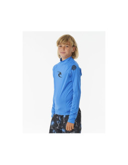 Lycra chłopięca rip curl waves upf l/s-boy niebieska