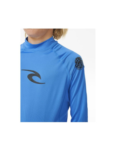 Lycra chłopięca rip curl waves upf l/s-boy niebieska