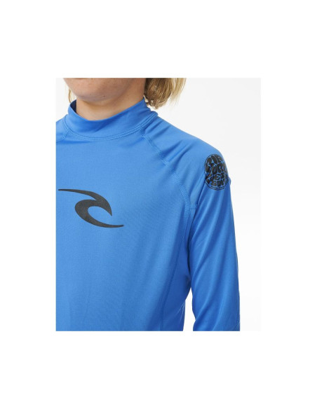 Lycra chłopięca rip curl waves upf l/s-boy niebieska