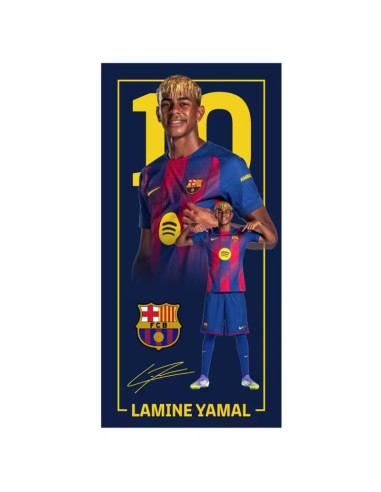 Fc barcelona ręcznik plażowy yamal mikrofibra 70x140 124609