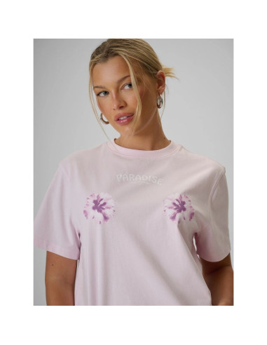 T-shirt loose z nadrukiem damski 4f 4frss26ttshf3882-56s