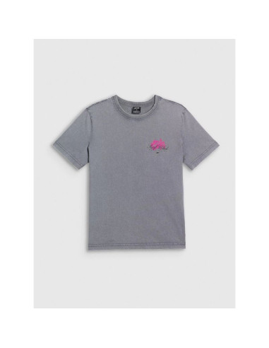 T-shirt relaxed z nadrukiem damski 4f 4frss26ttshf4515-27s