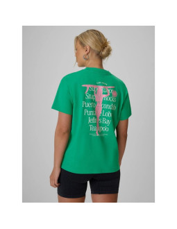 T-shirt loose z nadrukiem damski 4f 4frss26ttshf4516-42s 2
