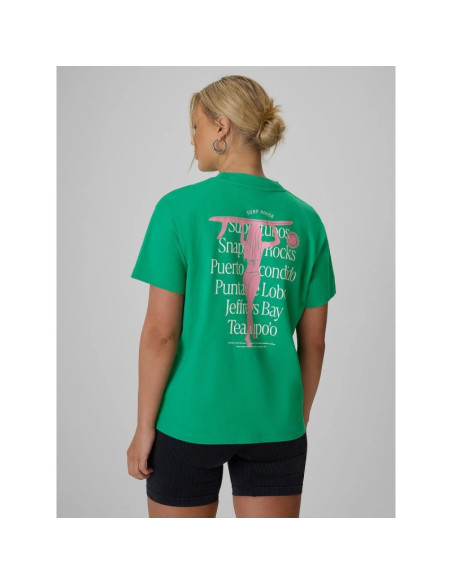 T-shirt loose z nadrukiem damski 4f 4frss26ttshf4516-42s