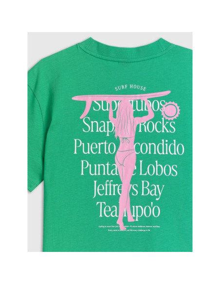 T-shirt loose z nadrukiem damski 4f 4frss26ttshf4516-42s