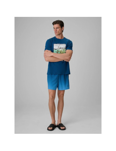 T-shirt regular z nadrukiem męski 4f 4frss26ttshm4304-46s