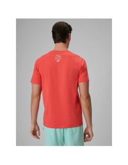 T-shirt regular z nadrukiem męski 4f 4frss26ttshm4304-63s 2